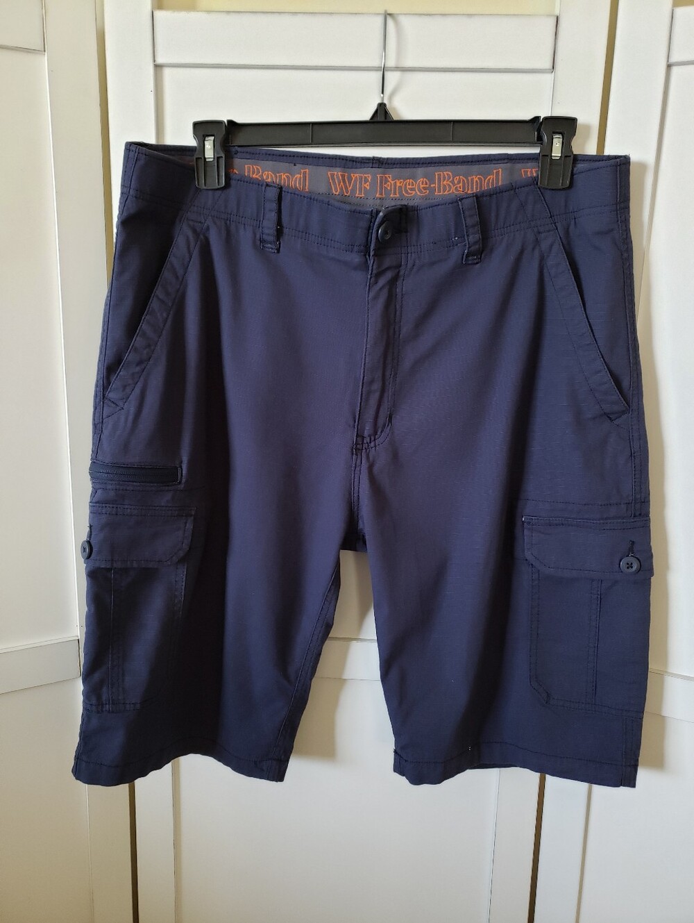 Wearfirst Men's Utility Cargo Shorts WF Free-Band Blue Size 38